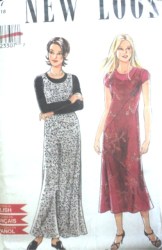 6897 NL SLEEVELESS LONG DRESS/JUMPER LENGTHS PATTERN 8-18